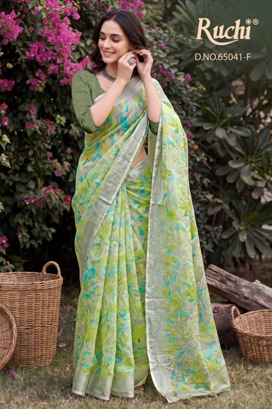 Ruchi saffron chiffon 272 online shopping surat